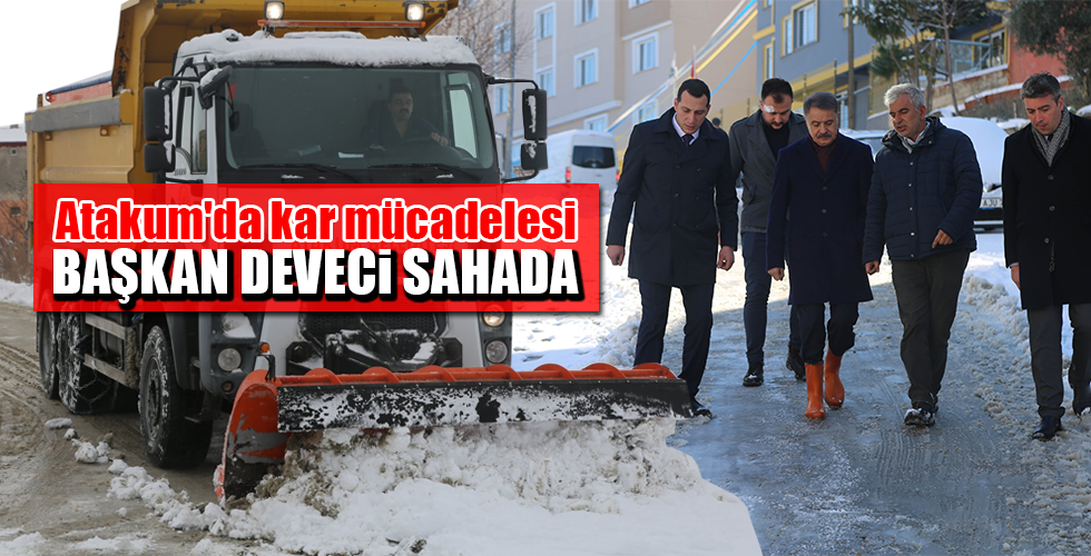 Atakum’da kar mücadelesi