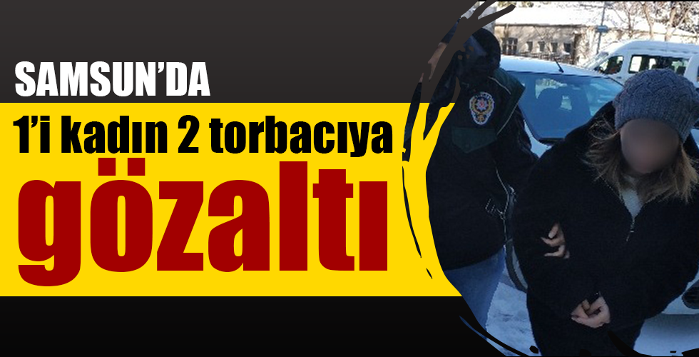 samsun’da uyuşturucu ticaretine 2 gözaltı