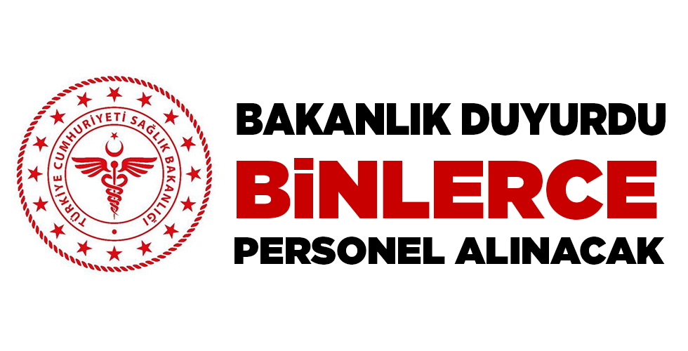 Sağlık Bakanlığı 8 bin 844 sözleşmeli sağlık personeli alımı yapacak