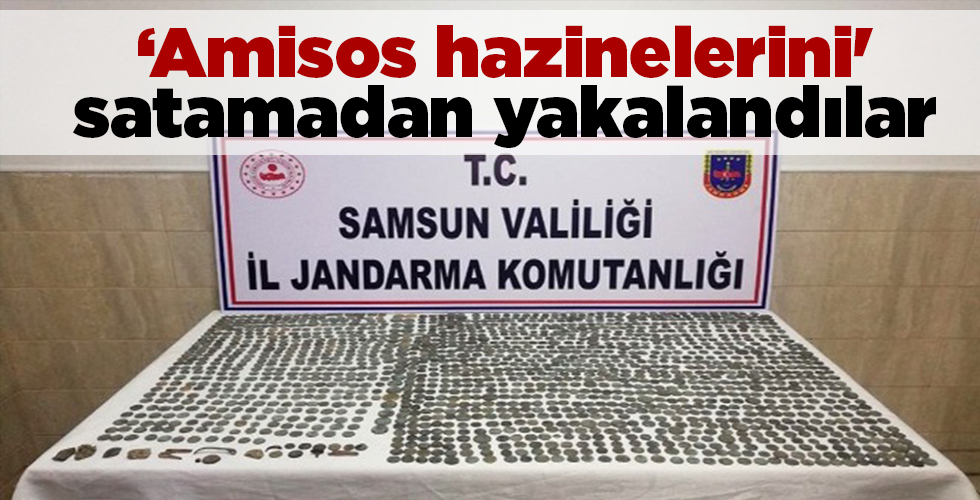 ‘Amisos hazinelerini’ satamadan yakalandılar