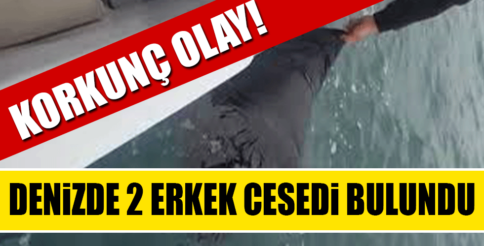 denizde 2 erkek cesedi