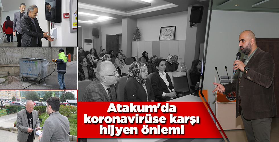Atakum’da koronavirüse karşı hijyen önlemi