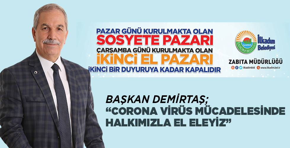 İLKADIM’DA KURULAN İKİNCİ EL PAZARI VE SOSYETE PAZARI KORONA VİRÜS MÜCADELESİ KAPSAMINDA GEÇİCİ OLARAK KALDIRILDI