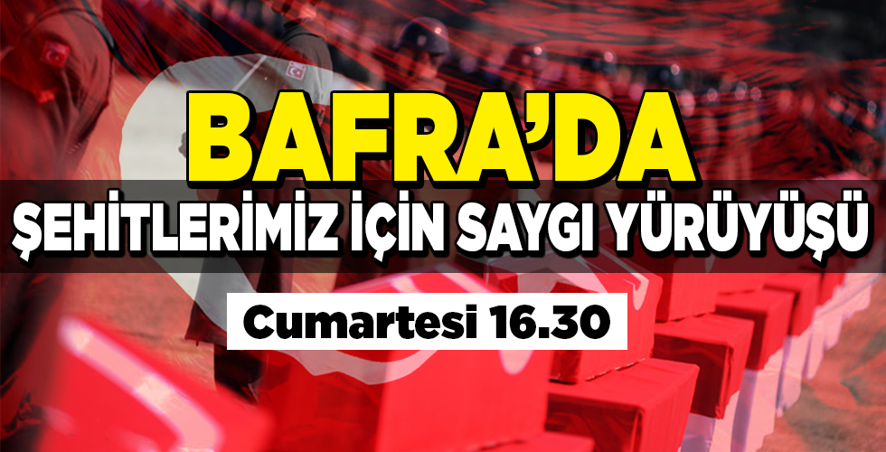 şehitlerimiz için saygı yürüyüşü