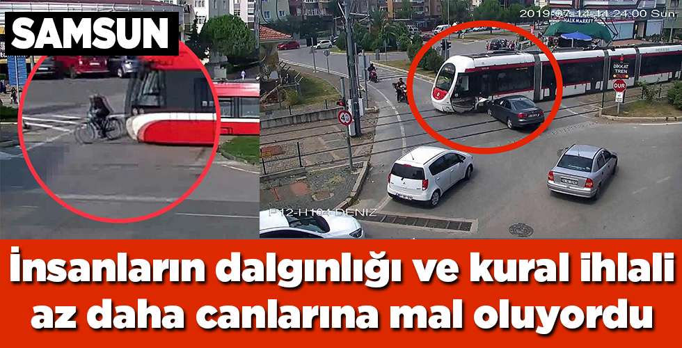 İnsanların dalgınlığı ve kural ihlali az daha canlarına mal oluyordu