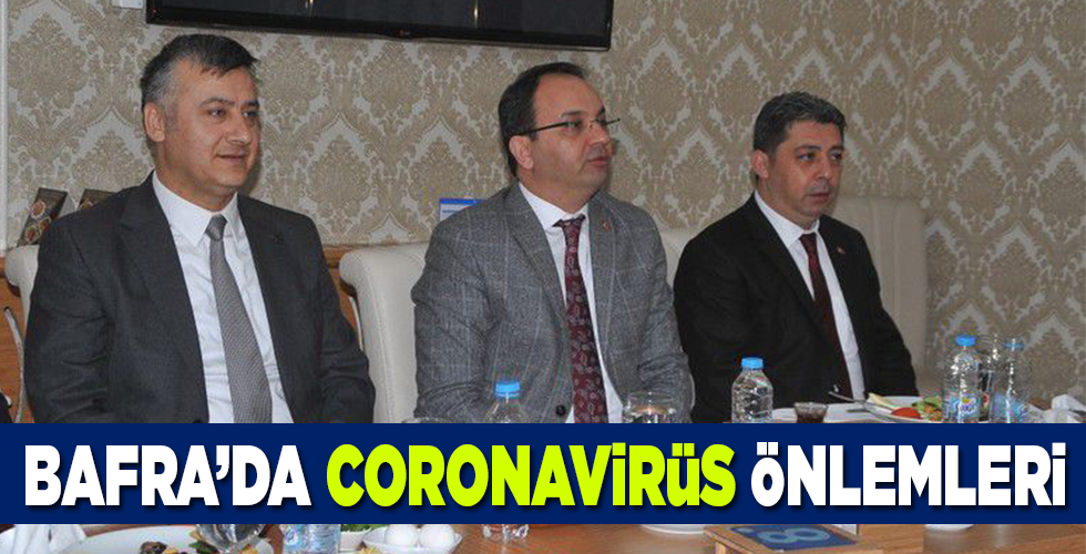 Bafra’da corona önlemleri