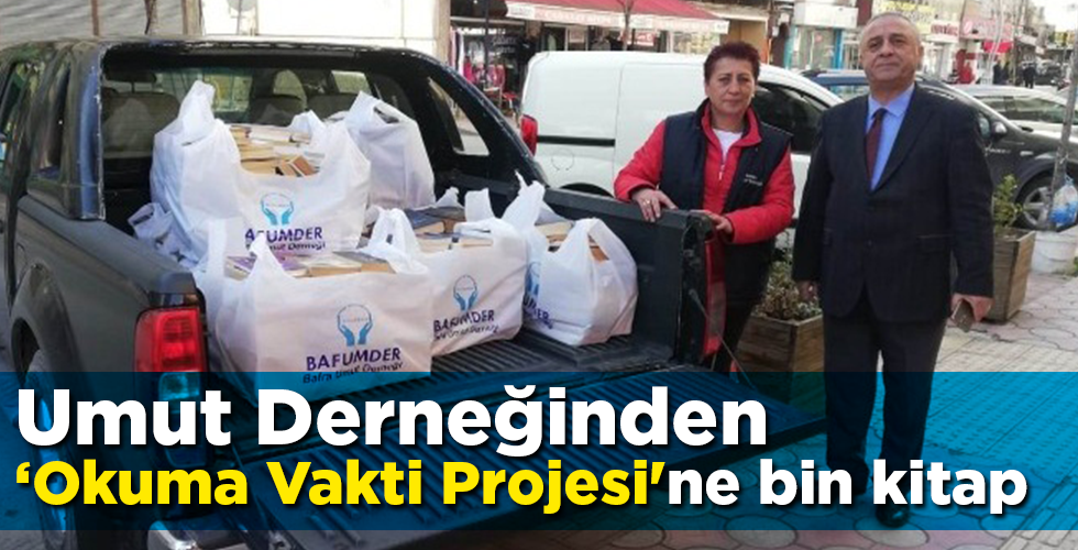 Umut Derneğinden ‘Okuma Vakti Projesi’ne bin kitap