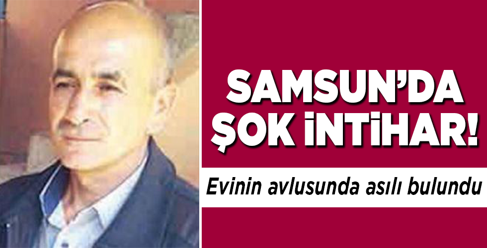 şok intihar! evinin avlusunda asılı halde bulundu