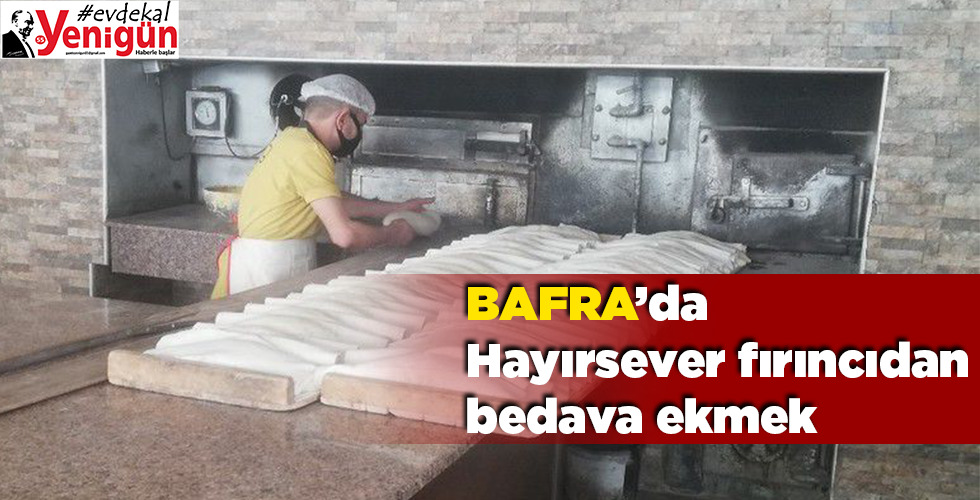Hayırsever fırıncıdan bedava ekmek