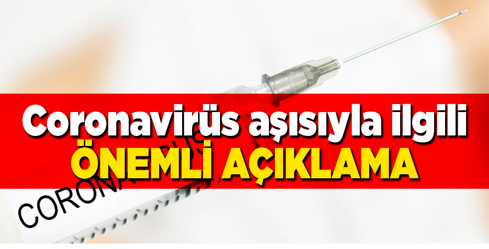 Dünya Sağlık Örgütü’nden koronavirüs aşısıyla ilgili açıklama