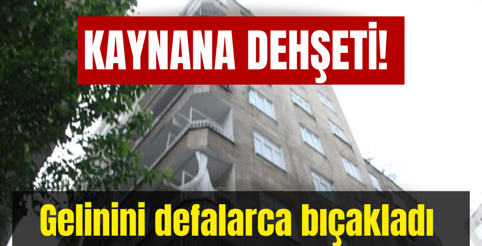Kaynana dehşeti!  Gelinini defalarca bıçakladı