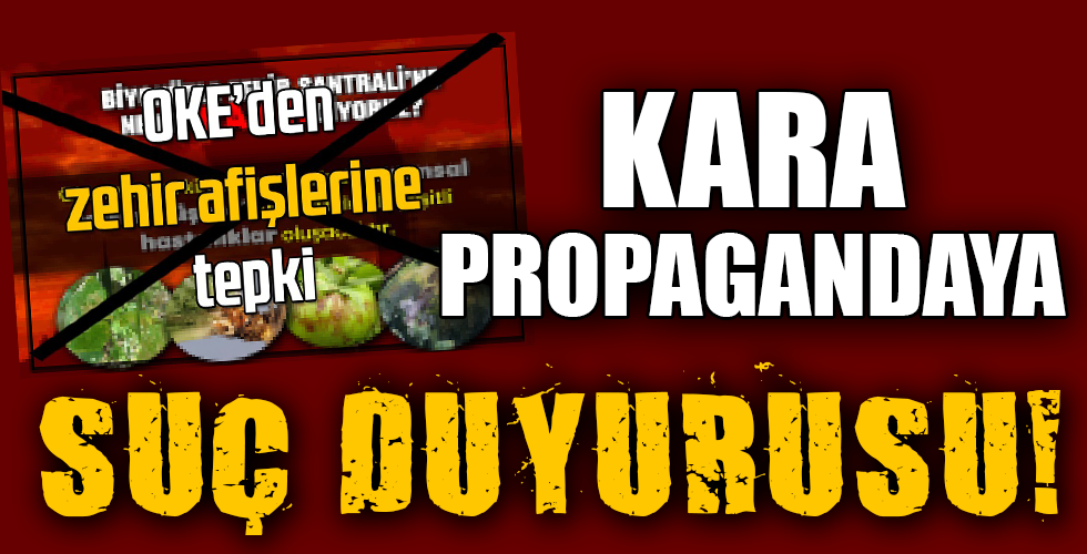 OKE’den zehir afişlerine tepki