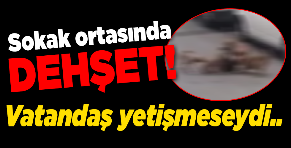 Sokak ortasında dehşeti yaşadı!