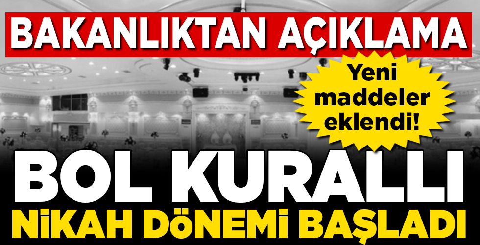 Sağlık Bakanlığı’ndan son dakika düğün ve nikah tedbirleri açıklaması!