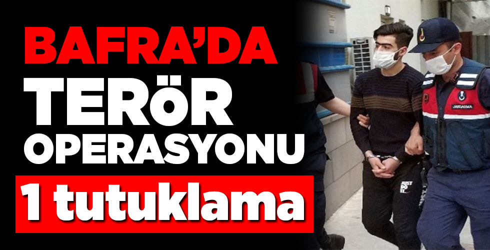 Bafra’da HTŞ operasyonunda gözaltına alınan 1 kişi tutuklandı