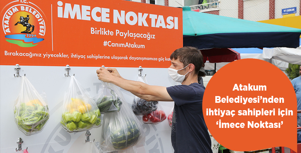 Atakum Belediyesi’nden ihtiyaç sahipleri için ‘İmece Noktası’