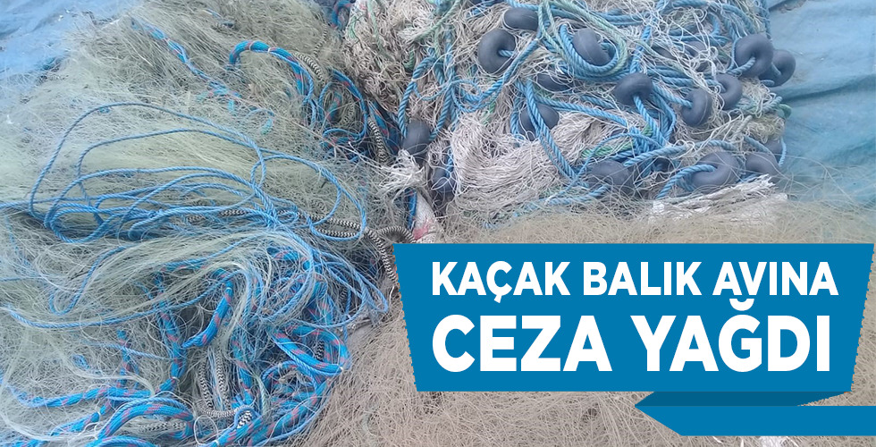 Kaçak balık avlayan 15 şahsa idari yaptırım
