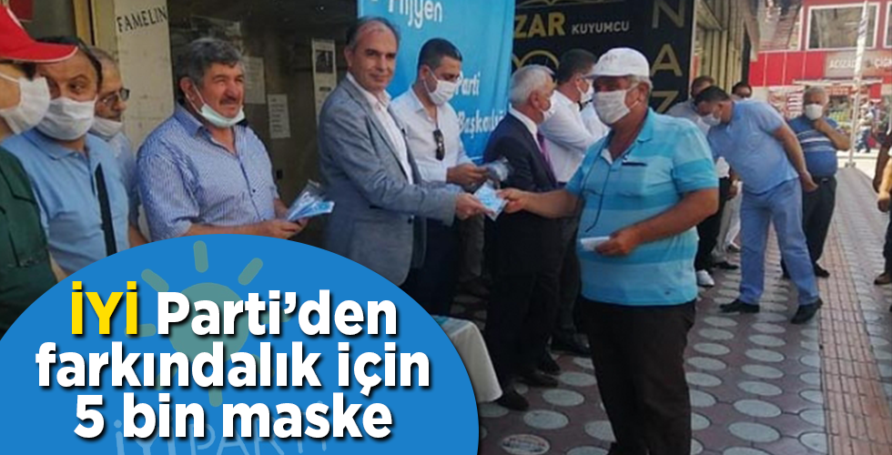 İYİ Parti’den farkındalık için 5 bin maske