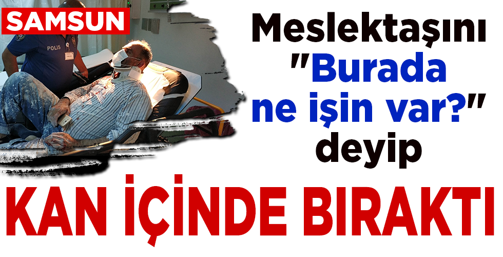 Boyacı, meslektaşının tuğlalı saldırısı ile hastanelik oldu