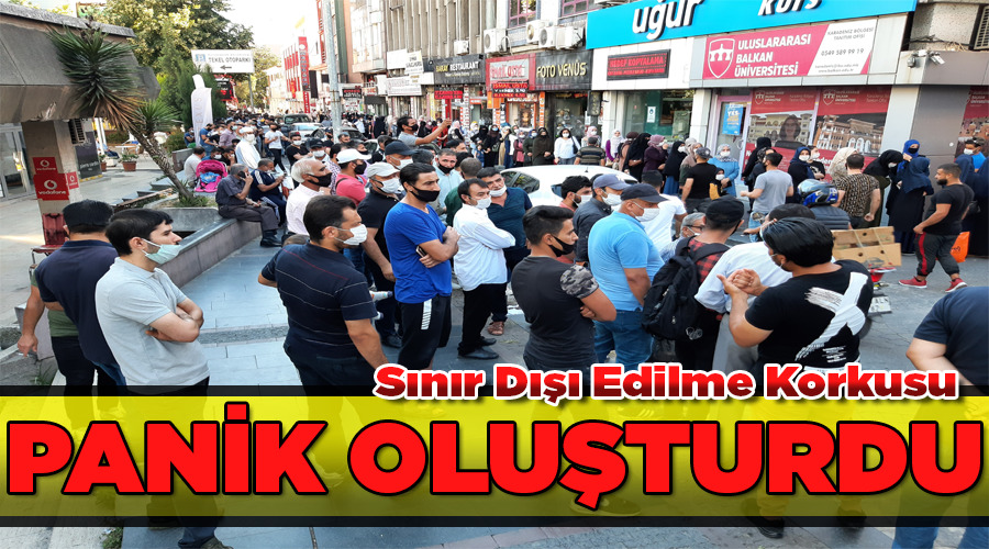 Sınır dışı edilme korkusuyla göç idaresine akın ettiler