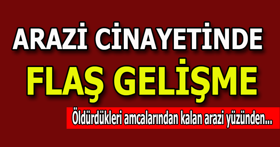 CİNAYETTE FLAŞ GELİŞME