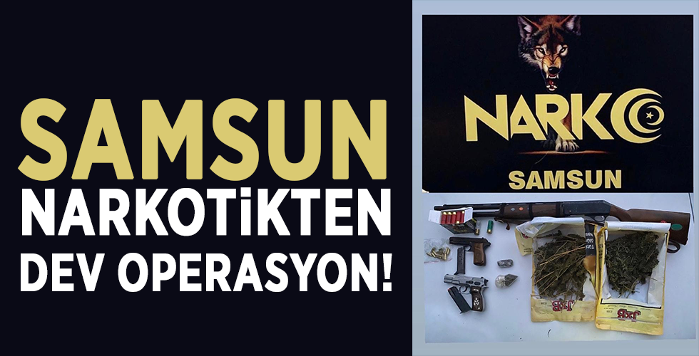Narkotik uygulamasında silah ve uyuşturucu ele geçti