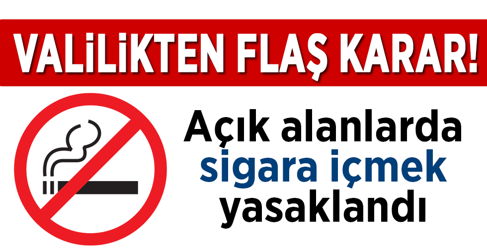 Giresun Valiliği’nden flaş karar: Açık alanlarda sigara içmek yasaklandı