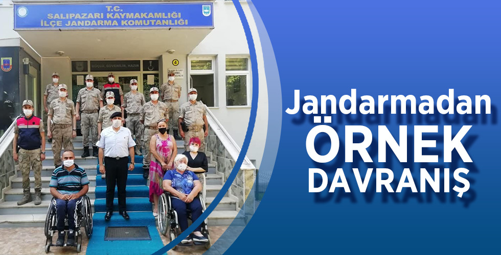 Jandarmadan engelli vatandaşlara büyük destek