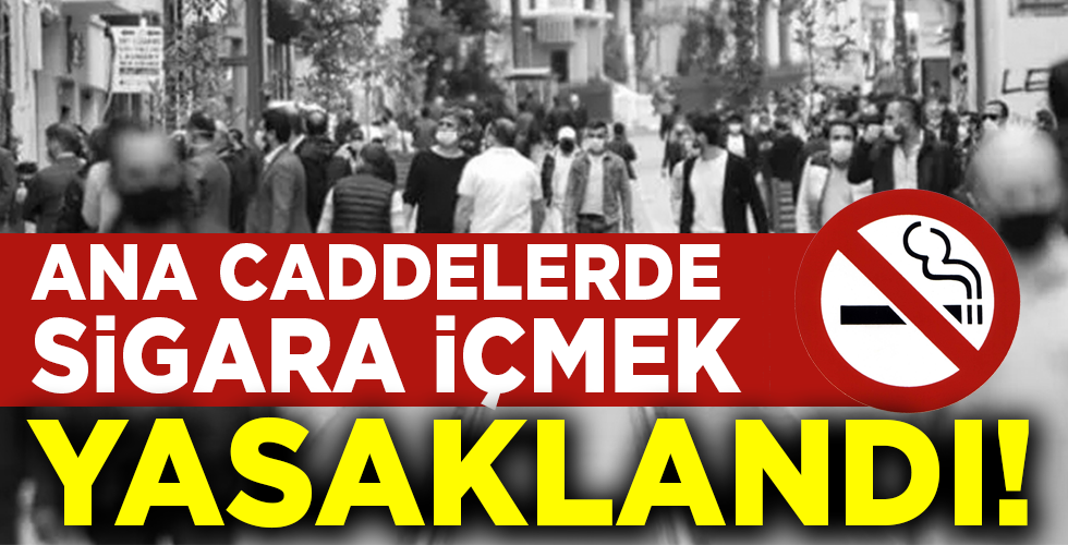 Ana caddelerde ve sahilde sigara içilmesi yasaklandı
