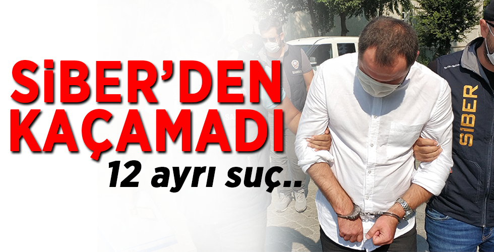 10 yıl hapis, 2 milyon lira da para cezası bulunan sanık, siber polisine yakalandı