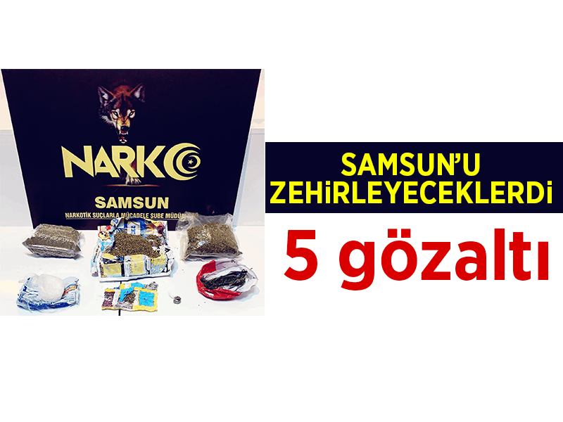 İstanbul’dan Samsun’a uyuşturucu sevkiyatı polise takıldı: 5 gözaltı