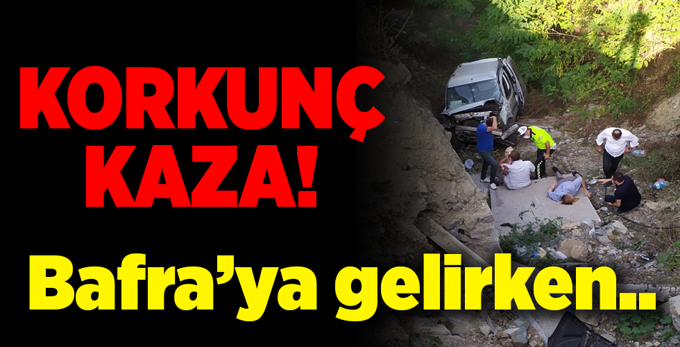  Samsun’da hafif ticari araç şarampole yuvarlandı: 2 yaralı