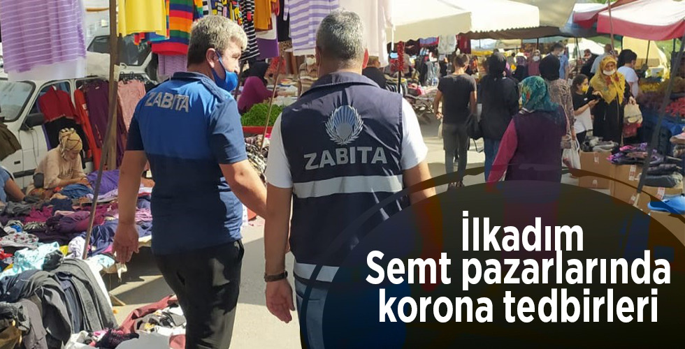 Semt pazarlarında korona tedbirleri