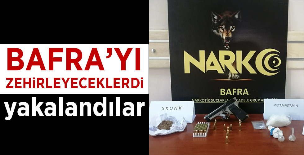 Bafra’da uyuşturucu operasyonu: 2 gözaltı
