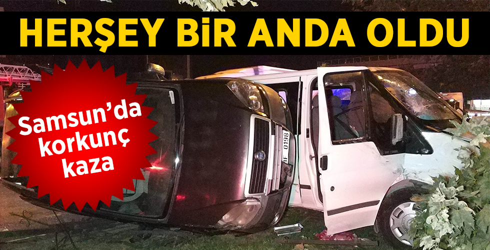Karavanın fırlayan lastiği kazaya sebep oldu: 1 yaralı