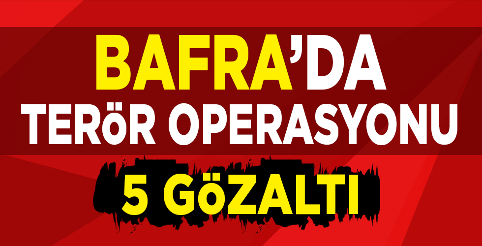 Samsun’da HTŞ operasyonu: 5 yabancıya gözaltı