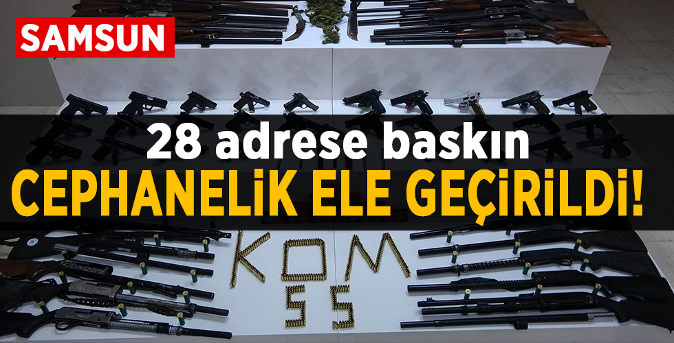 Silah operasyonunda adeta cephanelik ele geçti: 19 gözaltı