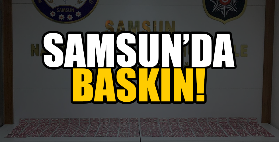 Samsun’da 2 bin 345 adet uyuşturucu hap ele geçirildi: 3 gözaltı