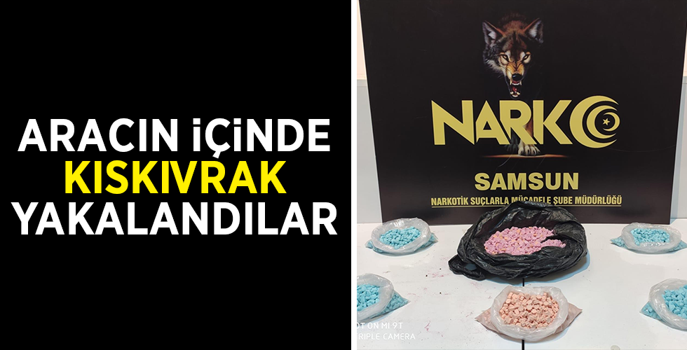 Samsun’da 3 bin 328 uyuşturucu hap ele geçirildi