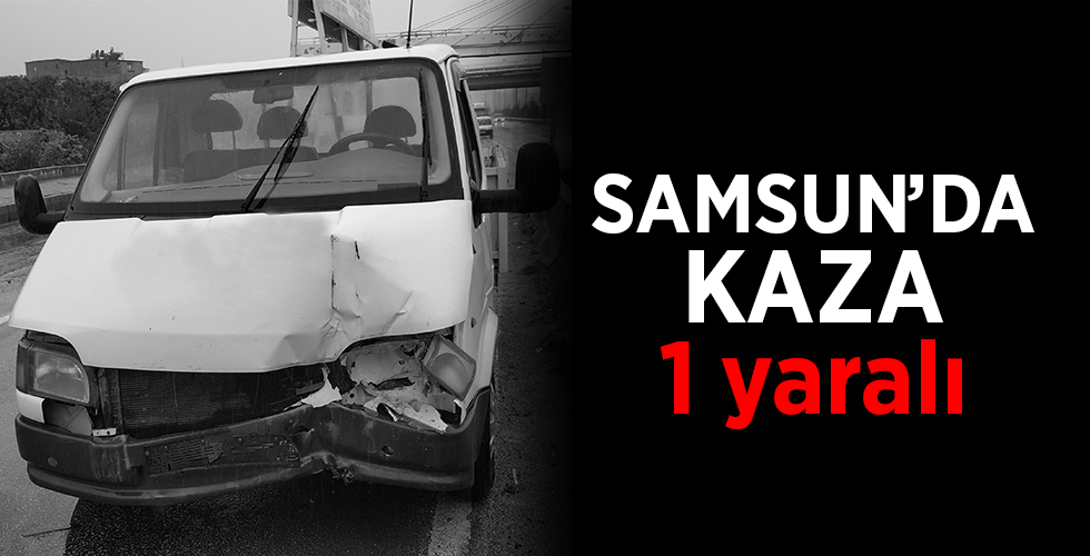 Kamyonet beton bariyere çarptı: 1 yaralı