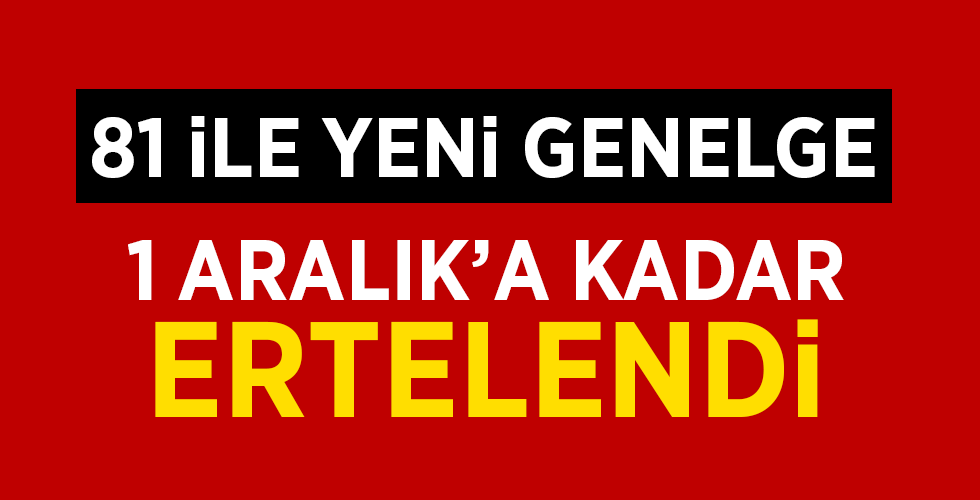 İçişleri Bakanlığı’ndan yeni koronavirüs genelgesi: Etkinlikler 1 Aralık’a kadar ertelendi