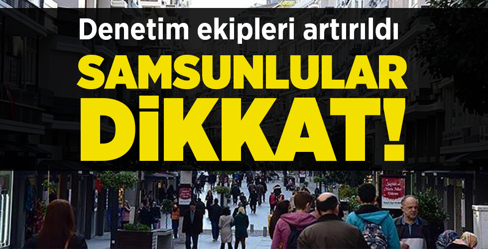 Samsun’da kalabalık caddelere HES kodu denetimi