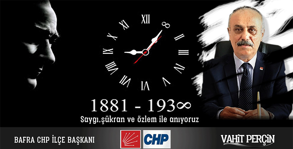 BAŞKAN PERÇİN’DEN 10 KASIM MESAJI