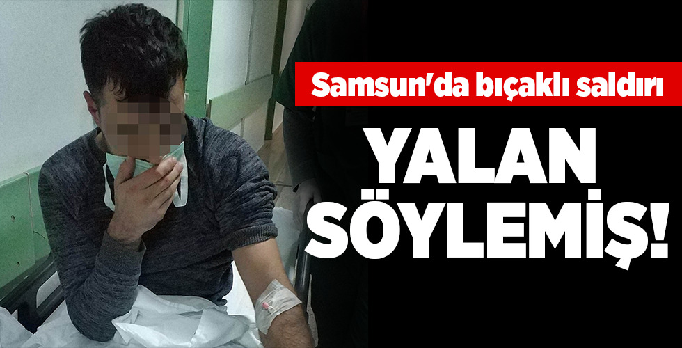 Parkta bıçaklanan şahsın yalanını polis ortaya çıkardı