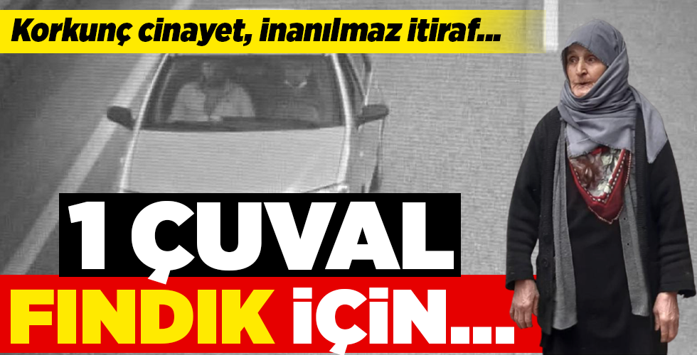 Korkunç cinayet, inanılmaz itiraf… 1 ÇUVAL FINDIK İÇİN…
