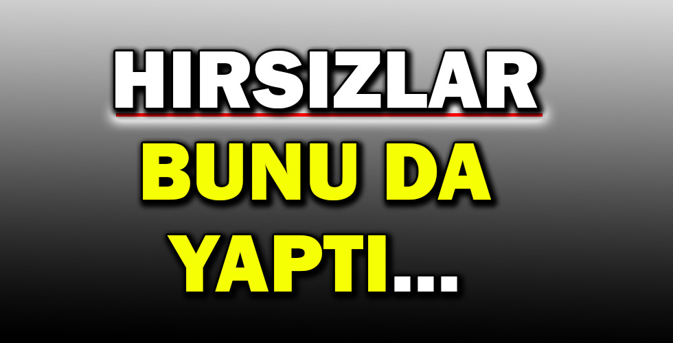 HIRSIZLAR BUNU DA YAPTI…