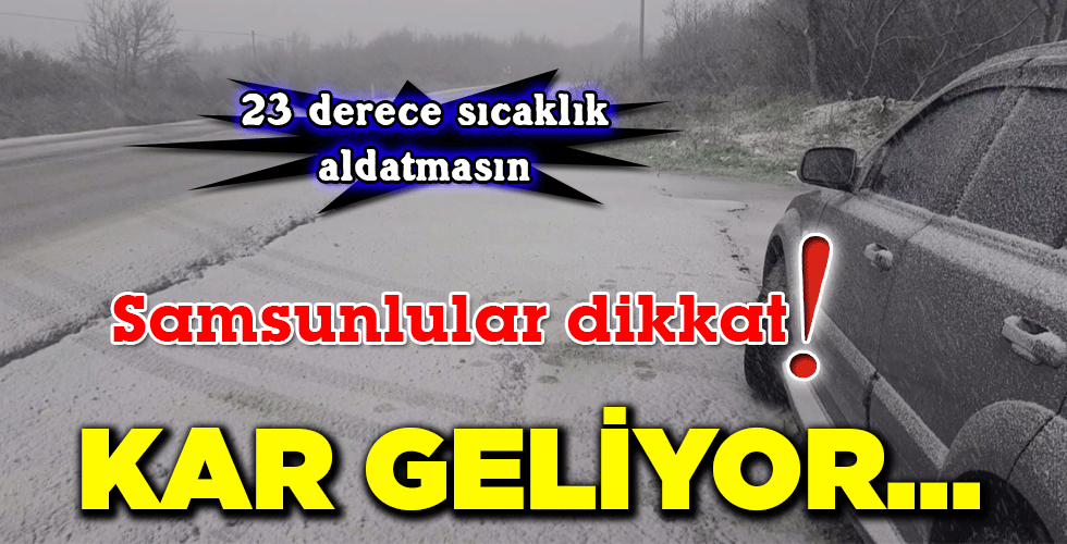 KAR GELİYOR…