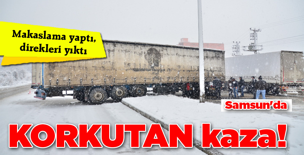 Samsun’da KORKUTAN kaza!