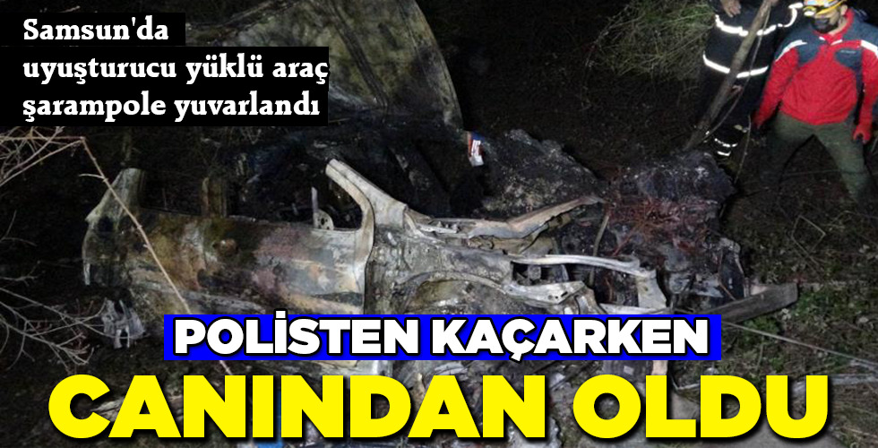 POLİSTEN KAÇARKEN CANINDAN OLDU