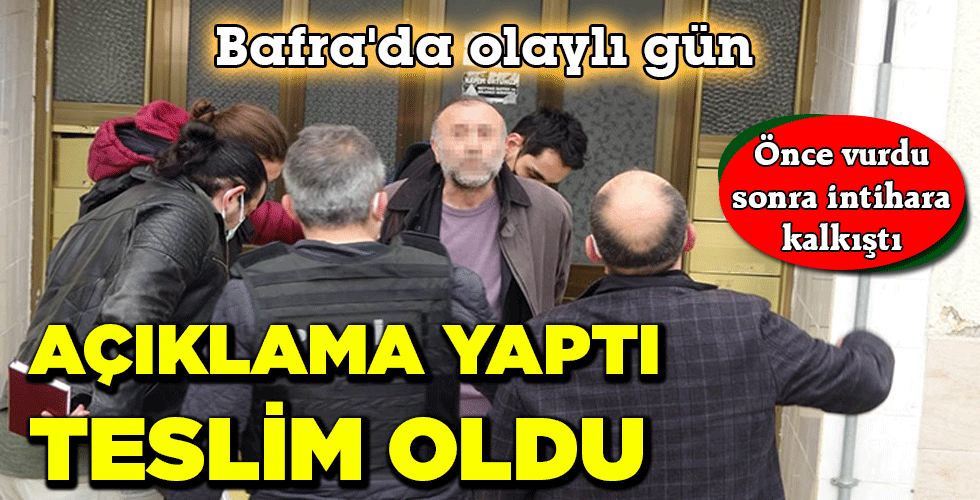 AÇIKLAMA YAPTI,TESLİM OLDU